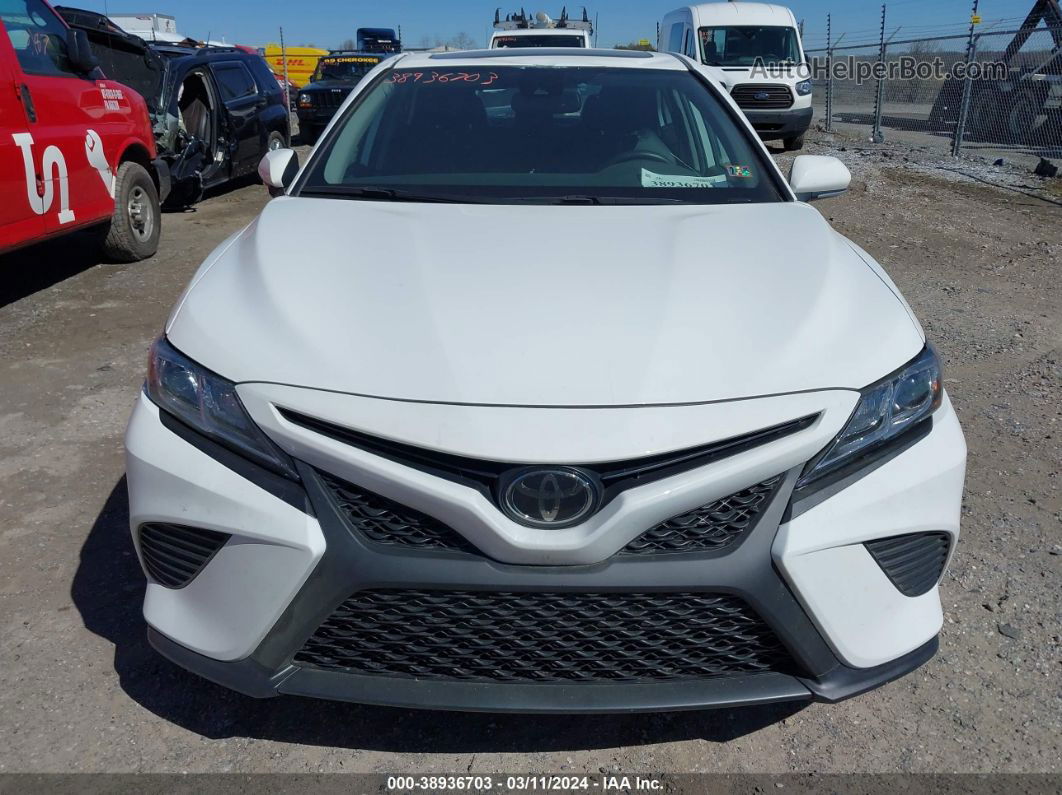 2019 Toyota Camry Se White vin: 4T1B11HK7KU849793