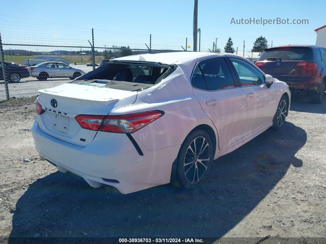 2019 Toyota Camry Se White vin: 4T1B11HK7KU849793