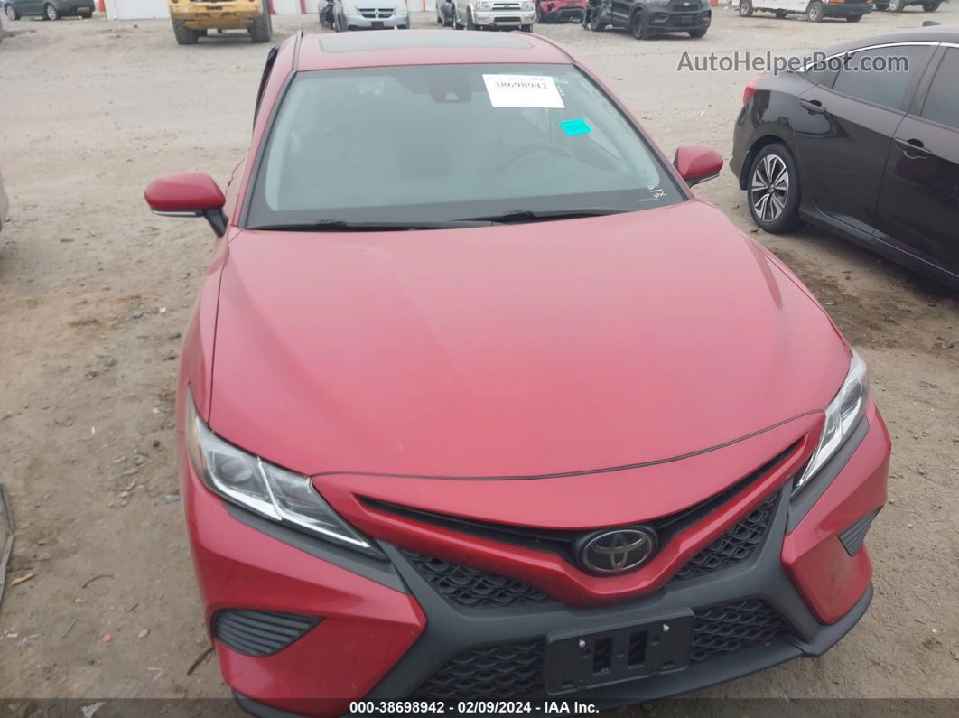 2019 Toyota Camry Se Red vin: 4T1B11HK8KU199047