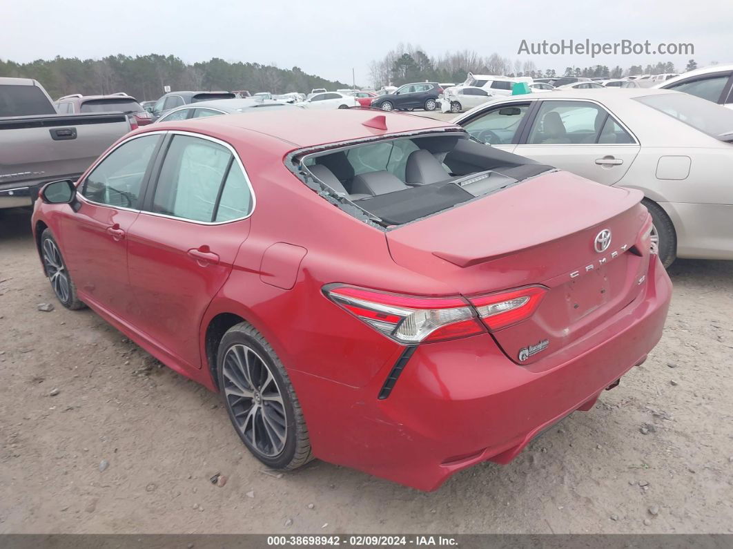 2019 Toyota Camry Se Red vin: 4T1B11HK8KU199047