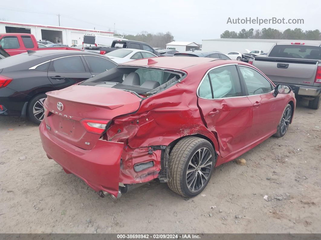 2019 Toyota Camry Se Red vin: 4T1B11HK8KU199047