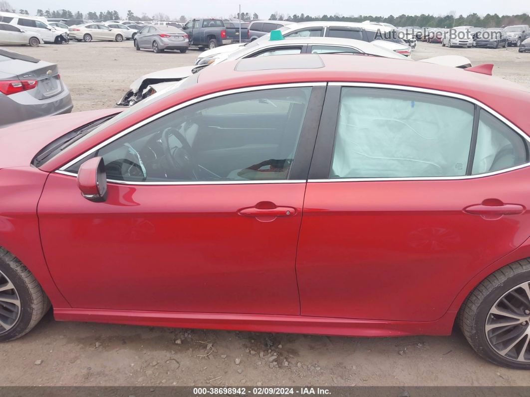 2019 Toyota Camry Se Red vin: 4T1B11HK8KU199047