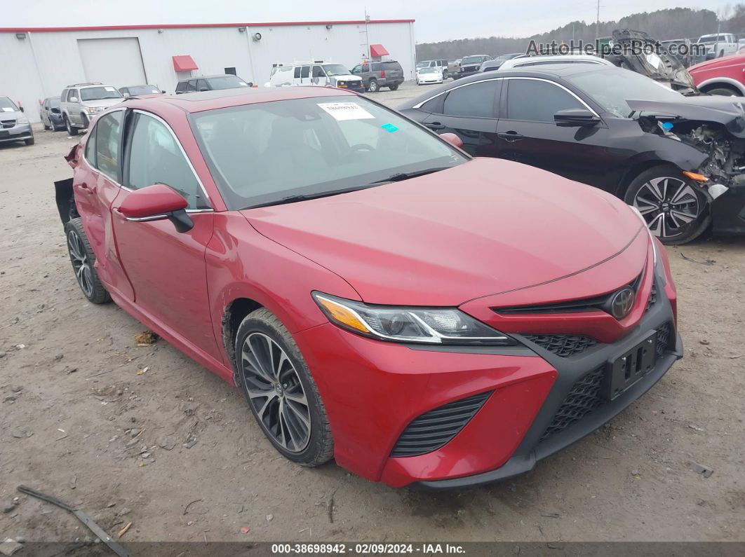 2019 Toyota Camry Se Red vin: 4T1B11HK8KU199047