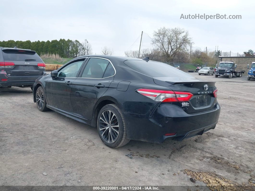 2019 Toyota Camry Se Black vin: 4T1B11HK8KU210533