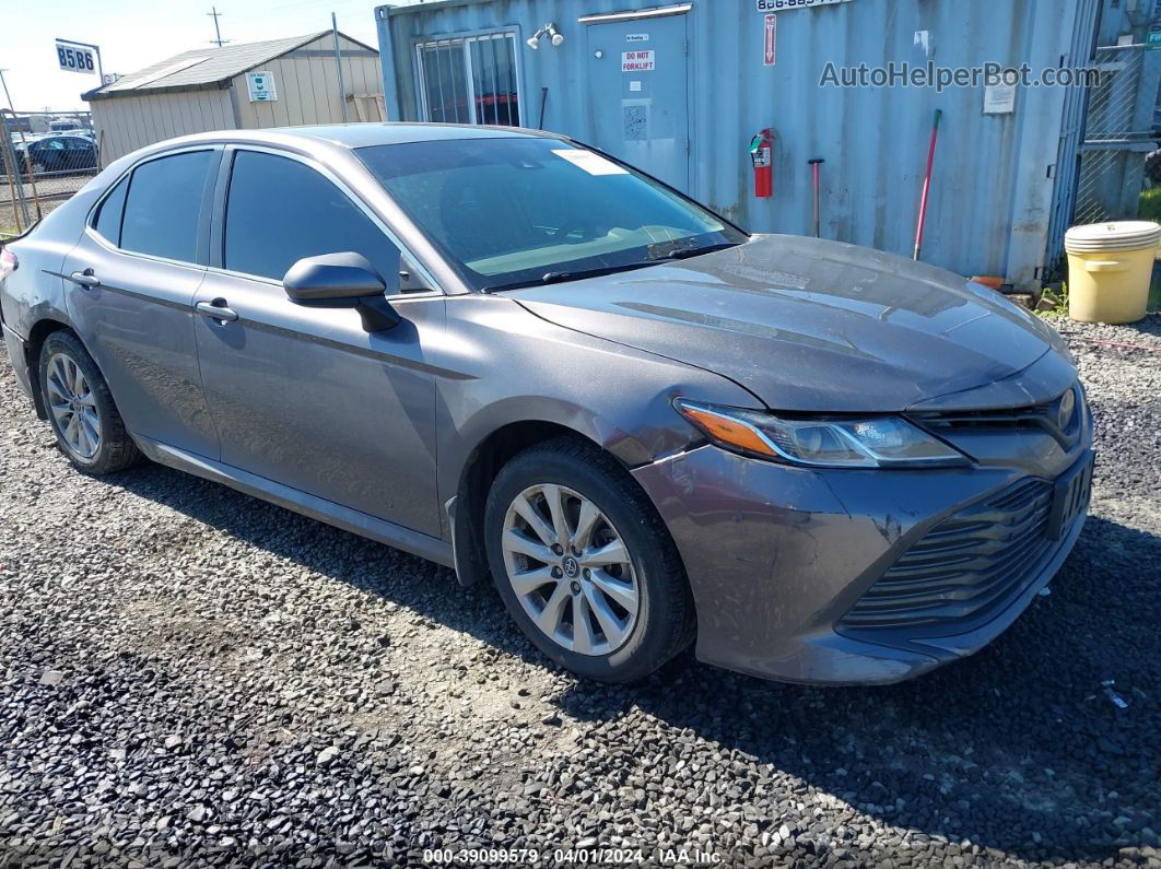 2019 Toyota Camry Le Gray vin: 4T1B11HK8KU213447