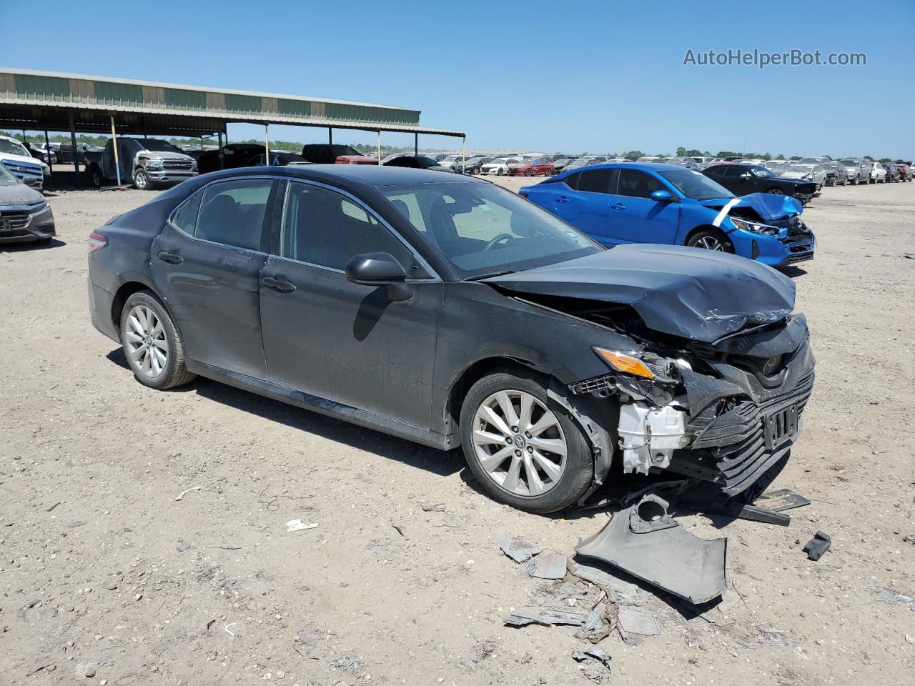 2019 Toyota Camry L Black vin: 4T1B11HK8KU218387