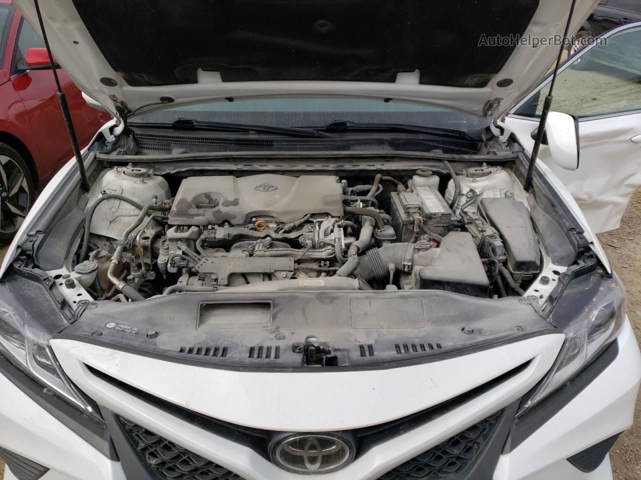 2019 Toyota Camry L White vin: 4T1B11HK8KU232936