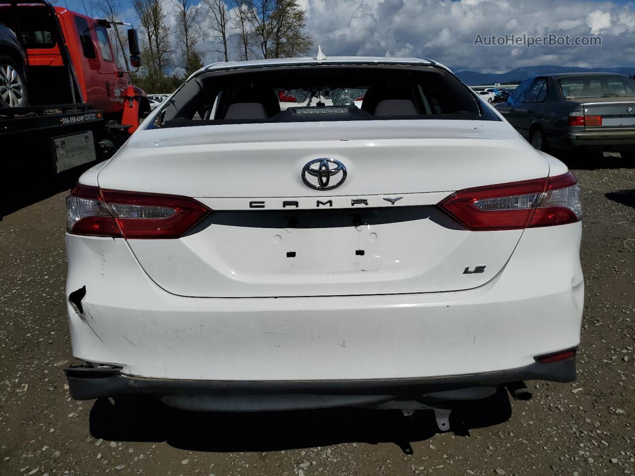 2019 Toyota Camry L White vin: 4T1B11HK8KU267377