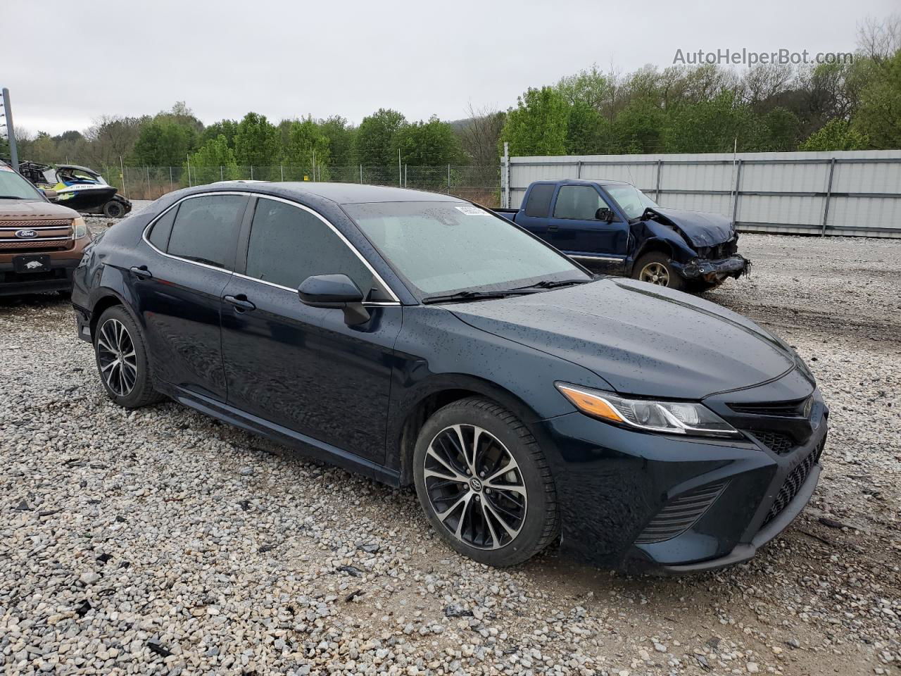 2019 Toyota Camry L Синий vin: 4T1B11HK8KU291064