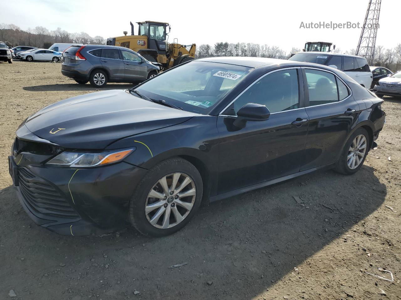 2019 Toyota Camry L Черный vin: 4T1B11HK8KU698821