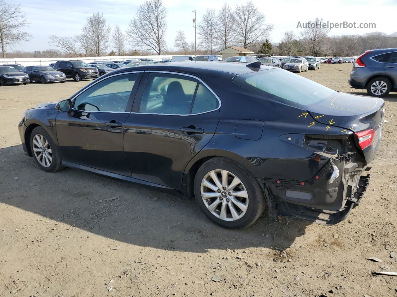 2019 Toyota Camry L Black vin: 4T1B11HK8KU698821