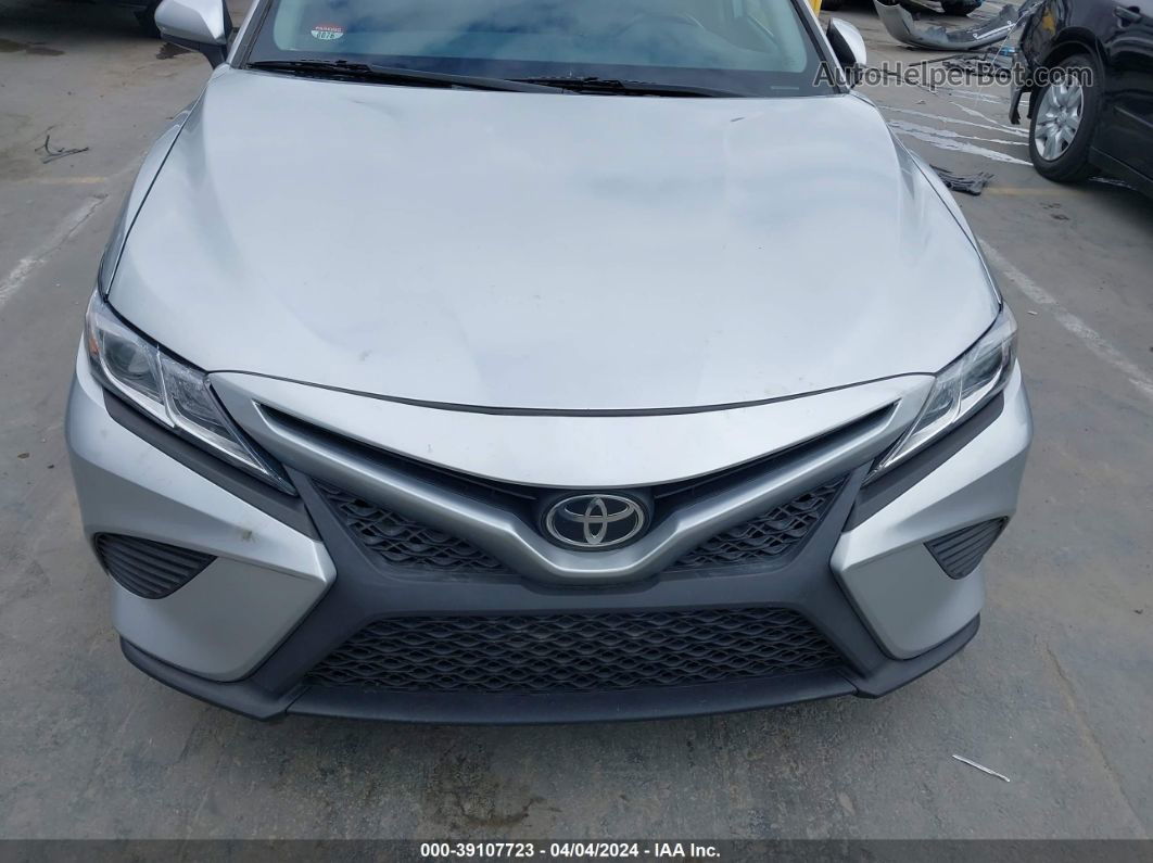 2019 Toyota Camry Se Silver vin: 4T1B11HK8KU712829