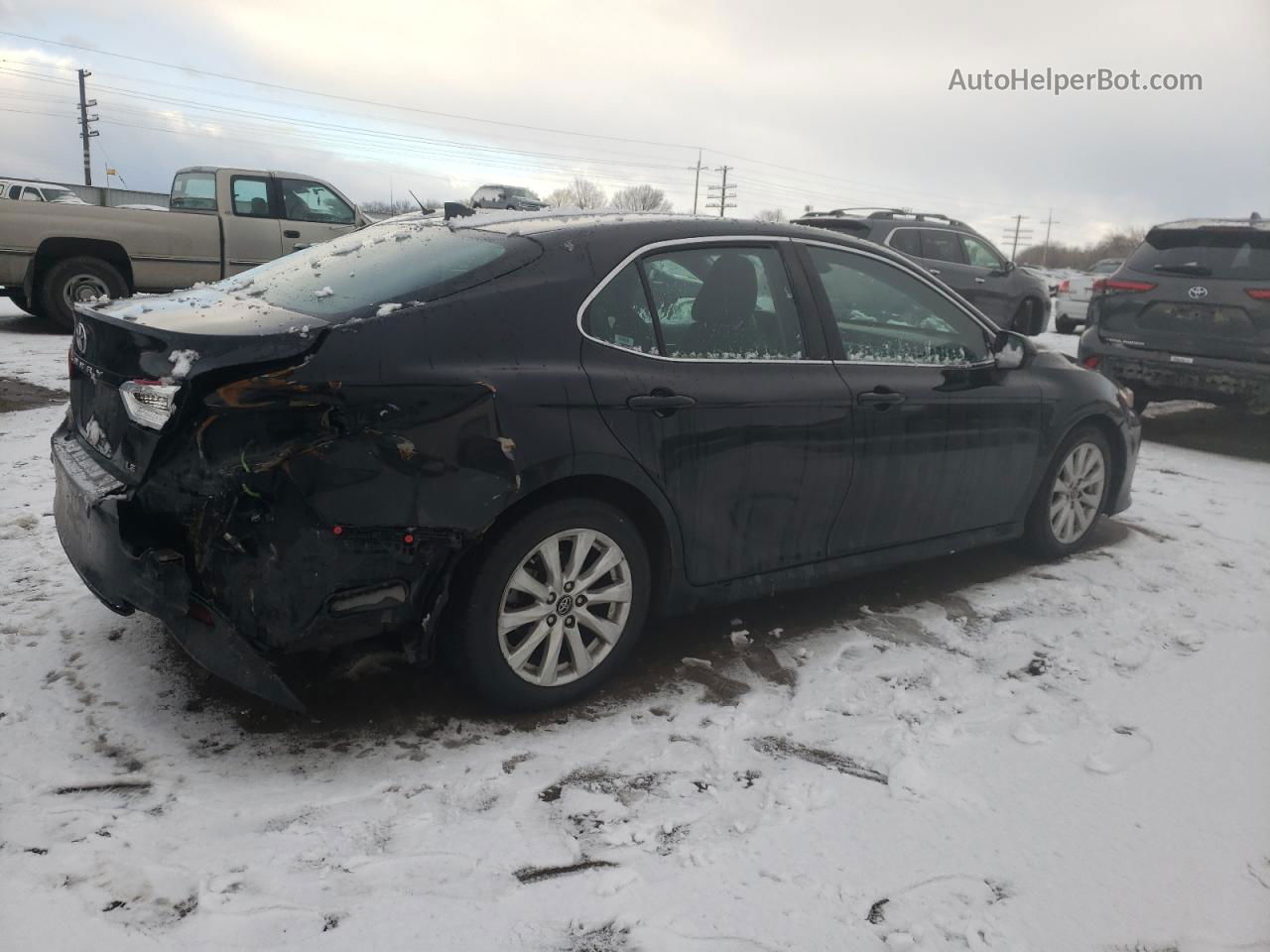 2019 Toyota Camry L Black vin: 4T1B11HK8KU717741