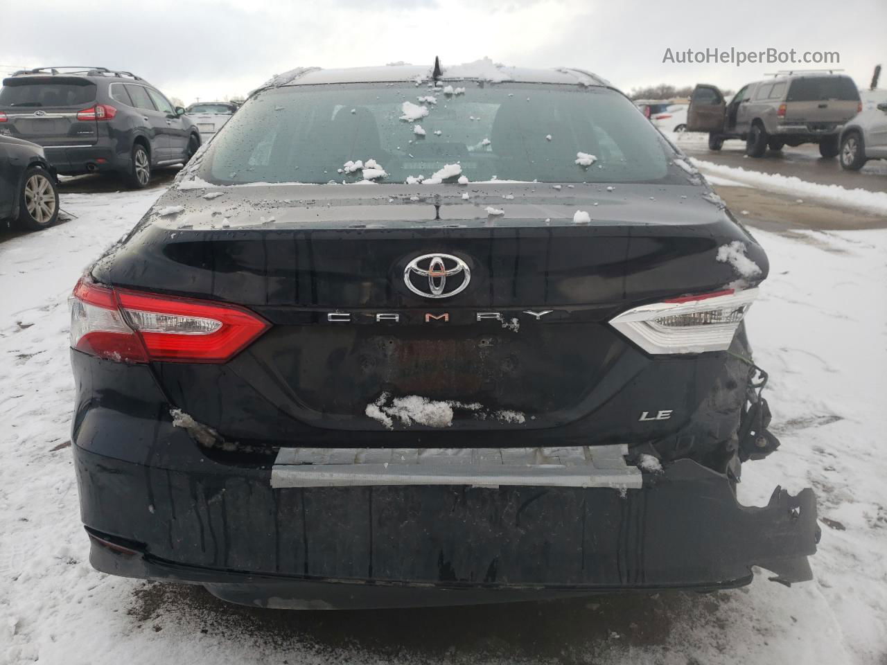 2019 Toyota Camry L Black vin: 4T1B11HK8KU717741