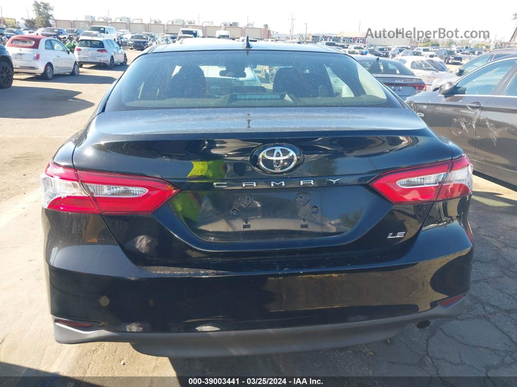 2019 Toyota Camry Le Black vin: 4T1B11HK8KU738900