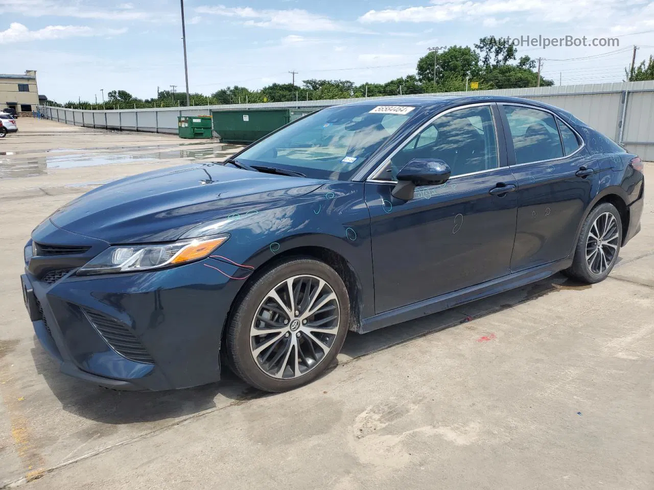 2019 Toyota Camry L Blue vin: 4T1B11HK8KU755339