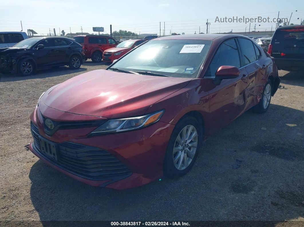 2019 Toyota Camry Le Burgundy vin: 4T1B11HK8KU777194