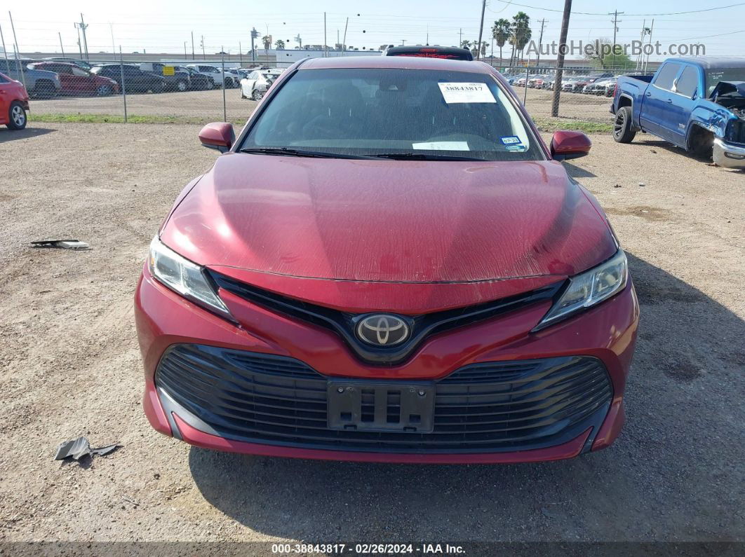 2019 Toyota Camry Le Burgundy vin: 4T1B11HK8KU777194