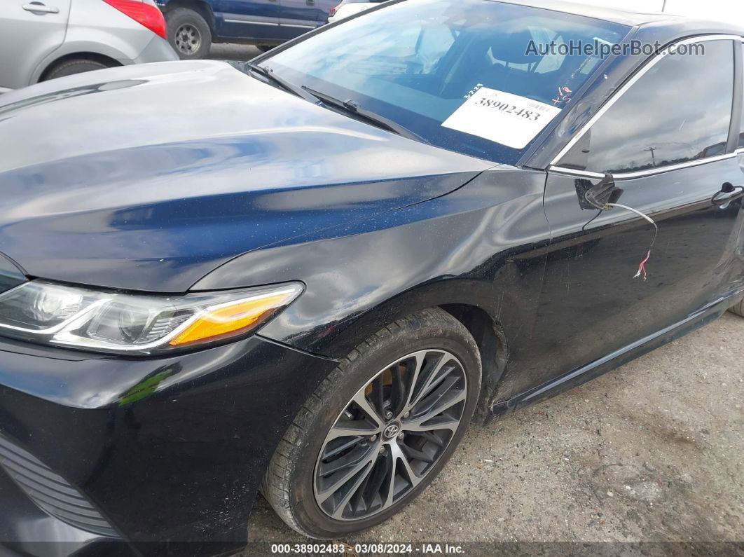 2019 Toyota Camry Se Black vin: 4T1B11HK8KU801655