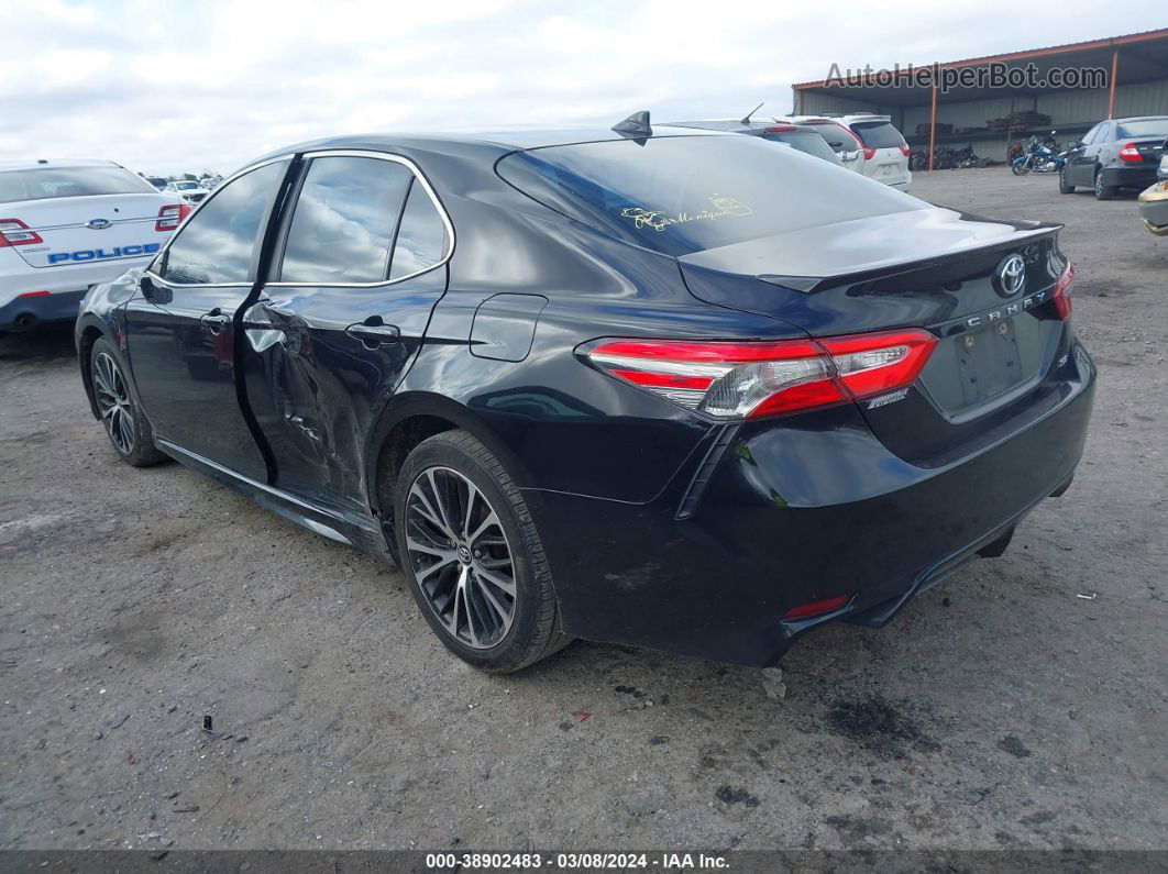 2019 Toyota Camry Se Black vin: 4T1B11HK8KU801655