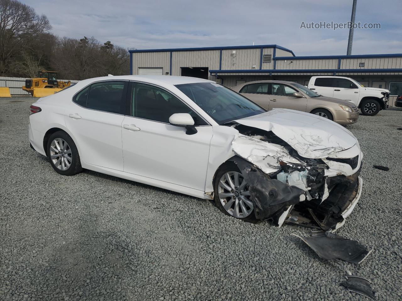 2019 Toyota Camry L White vin: 4T1B11HK8KU815801