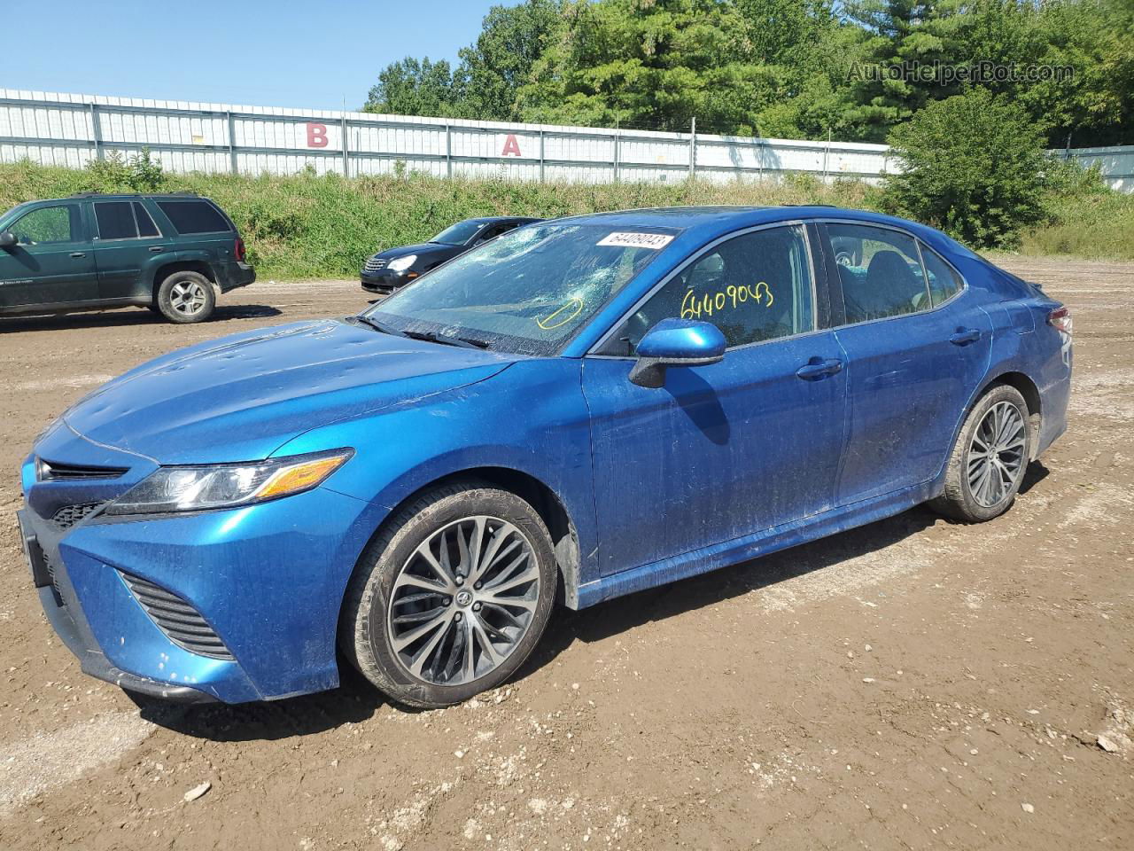 2019 Toyota Camry L Синий vin: 4T1B11HK9KU193273