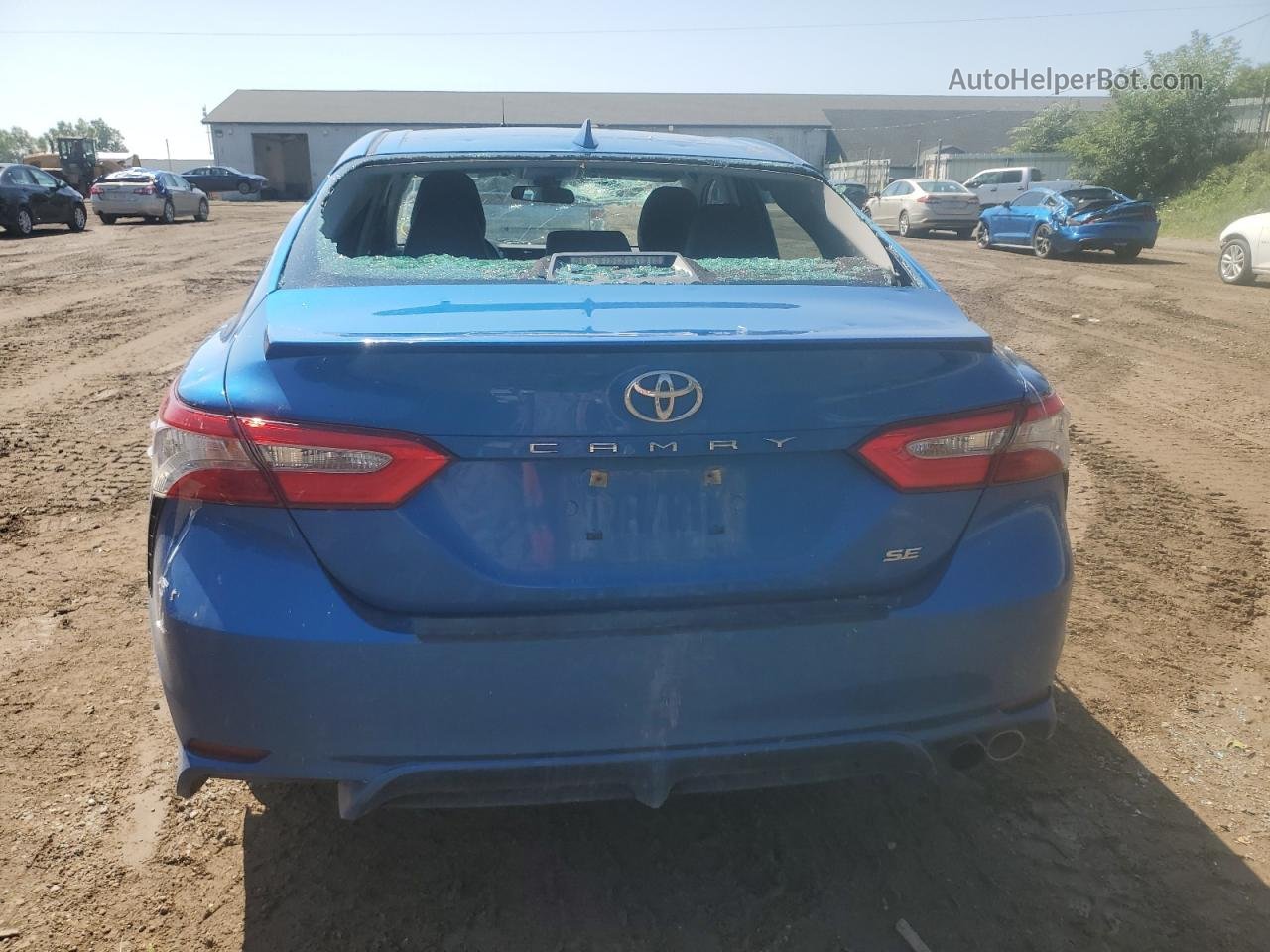 2019 Toyota Camry L Синий vin: 4T1B11HK9KU193273
