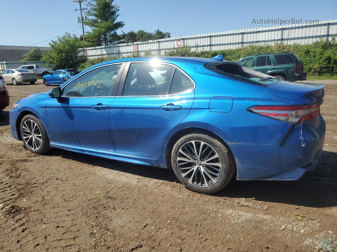 2019 Toyota Camry L Синий vin: 4T1B11HK9KU193273