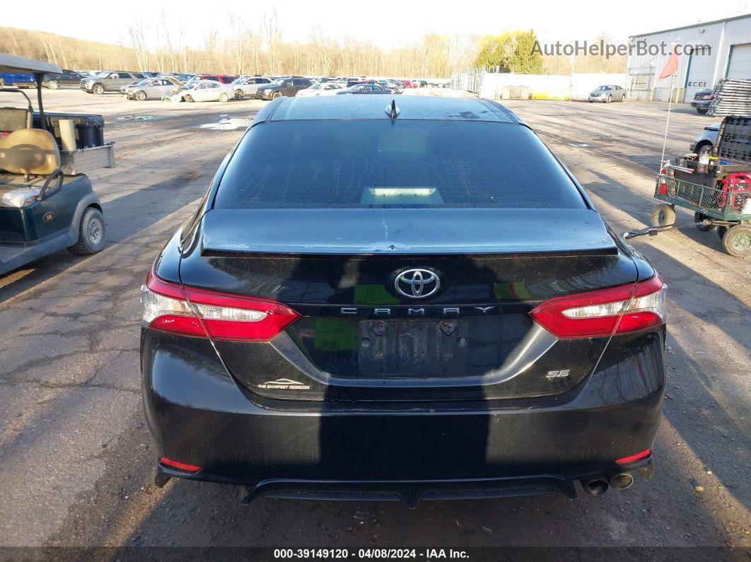 2019 Toyota Camry Se Black vin: 4T1B11HK9KU194892