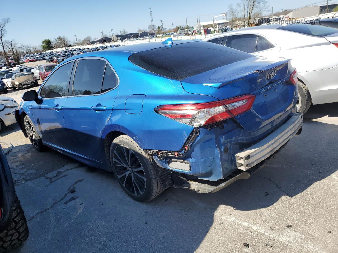 2019 Toyota Camry L Blue vin: 4T1B11HK9KU206264