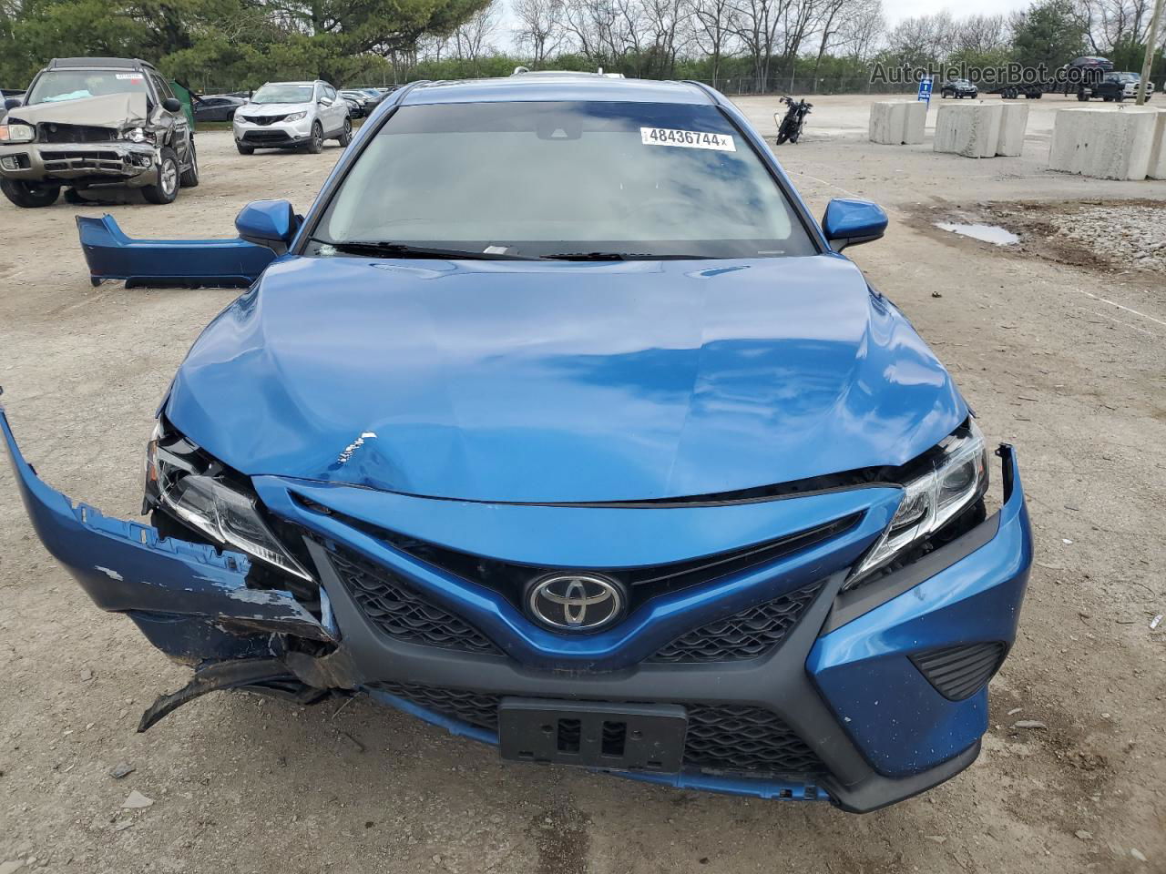 2019 Toyota Camry L Blue vin: 4T1B11HK9KU206264