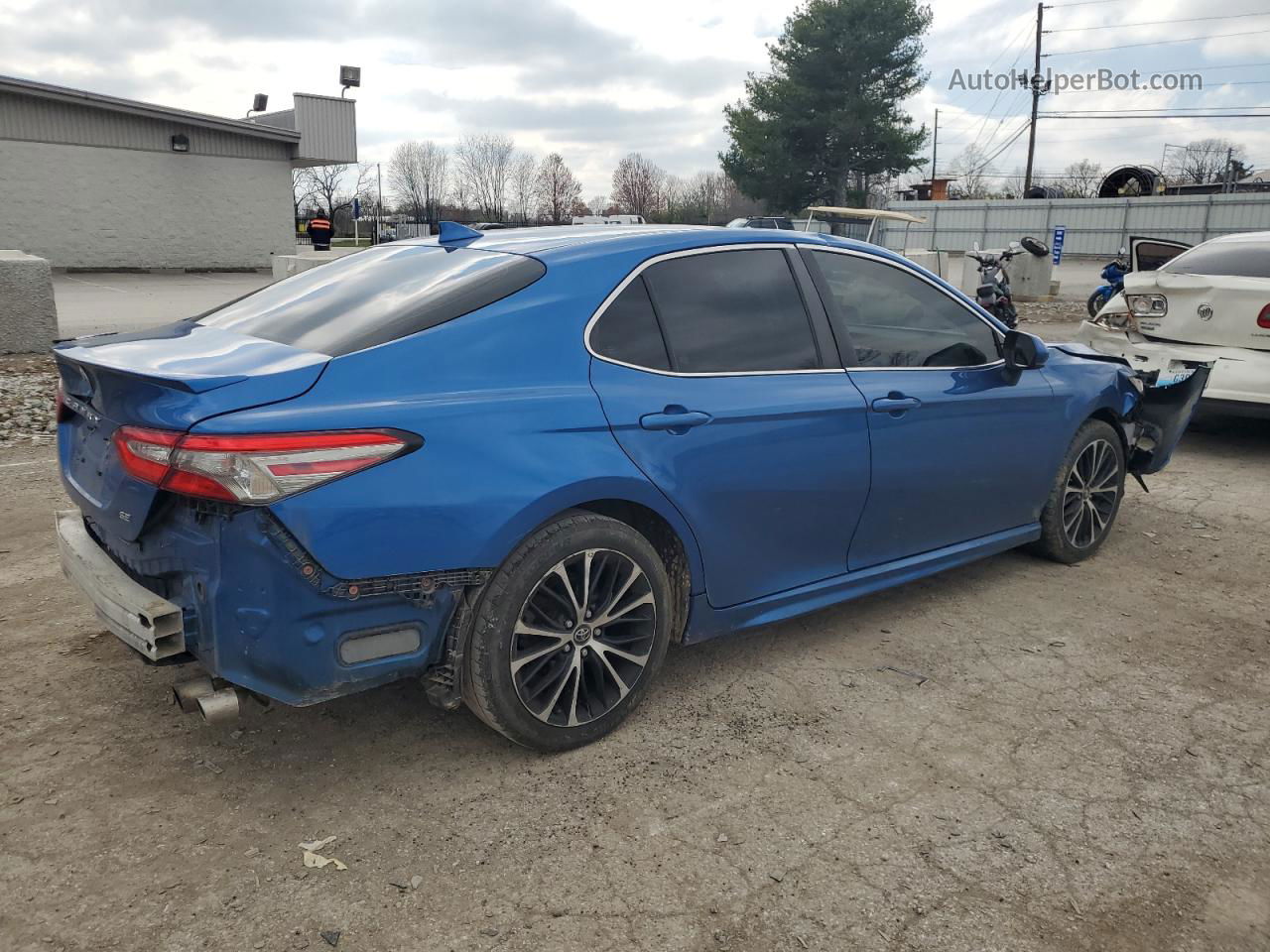 2019 Toyota Camry L Blue vin: 4T1B11HK9KU206264