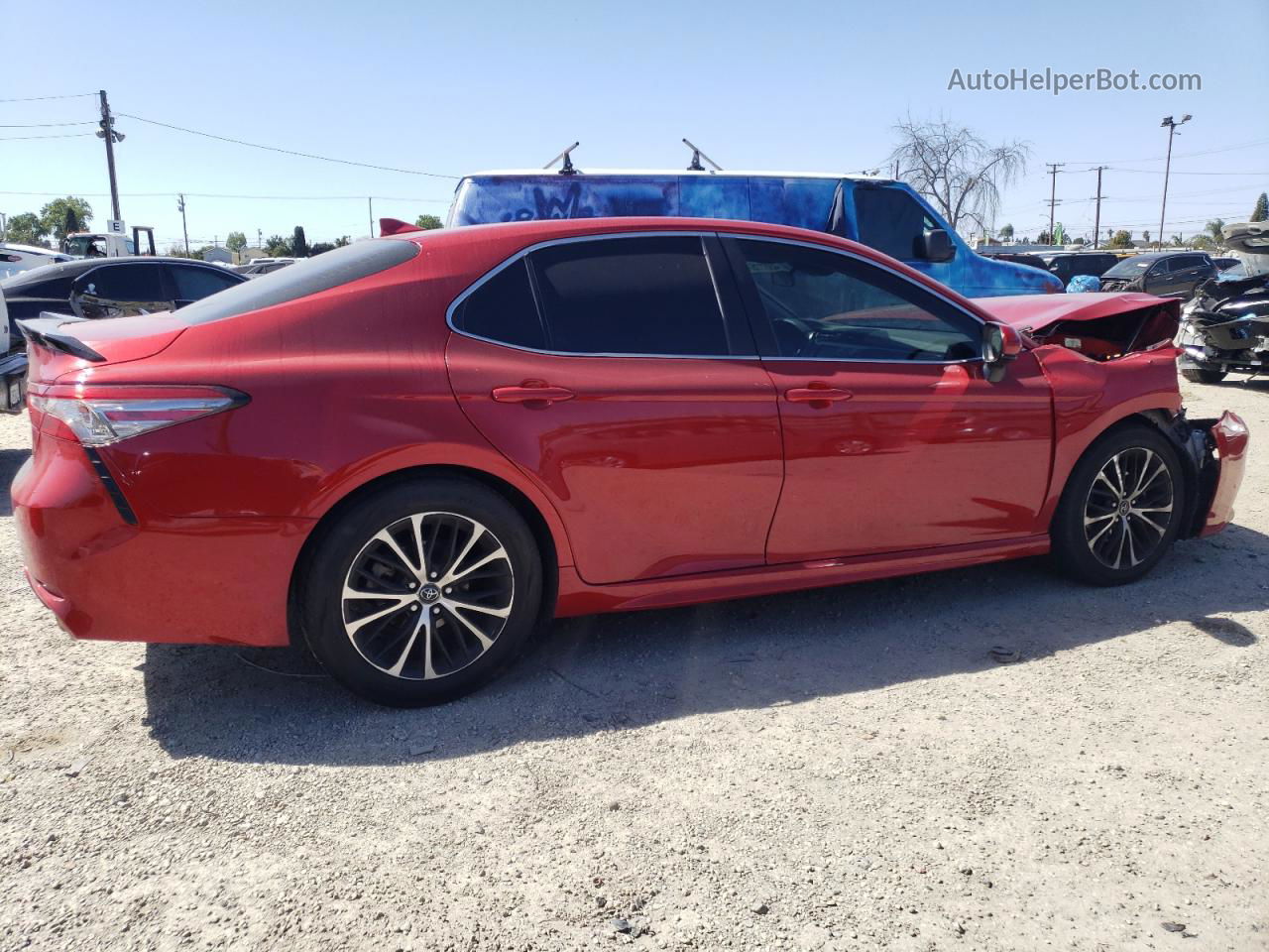 2019 Toyota Camry L Red vin: 4T1B11HK9KU210248