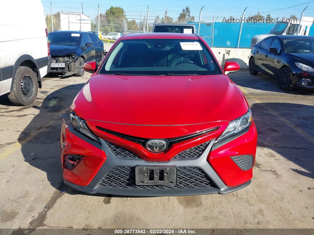 2019 Toyota Camry Se Red vin: 4T1B11HK9KU210931