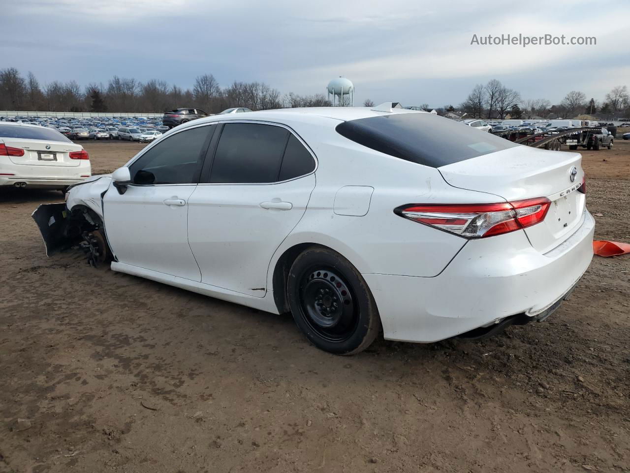 2019 Toyota Camry L White vin: 4T1B11HK9KU241144