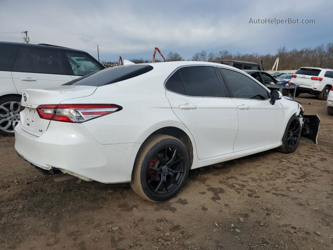 2019 Toyota Camry L White vin: 4T1B11HK9KU241144