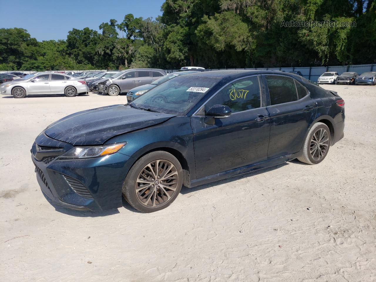 2019 Toyota Camry L Blue vin: 4T1B11HK9KU270627