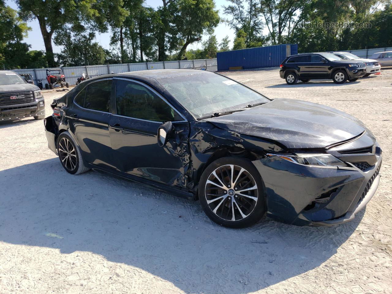 2019 Toyota Camry L Blue vin: 4T1B11HK9KU270627