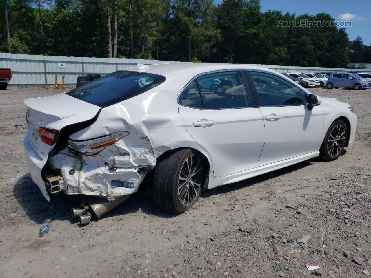 2019 Toyota Camry L White vin: 4T1B11HK9KU277058