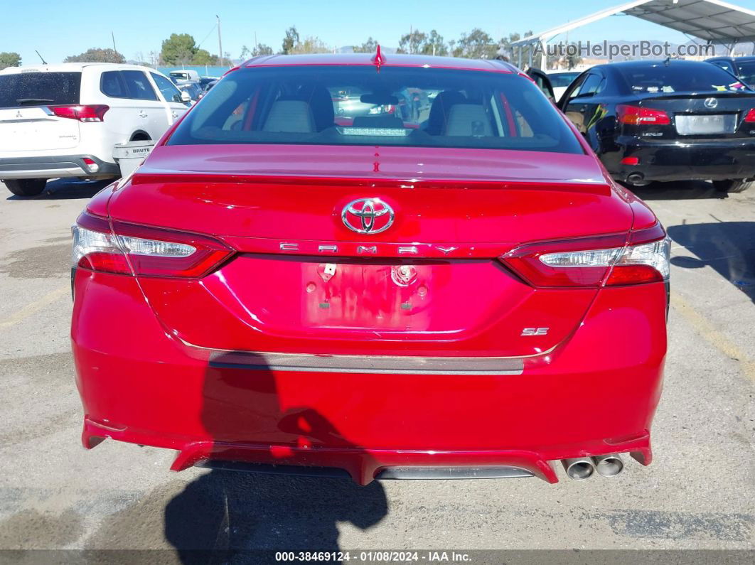 2019 Toyota Camry Se Red vin: 4T1B11HK9KU279733