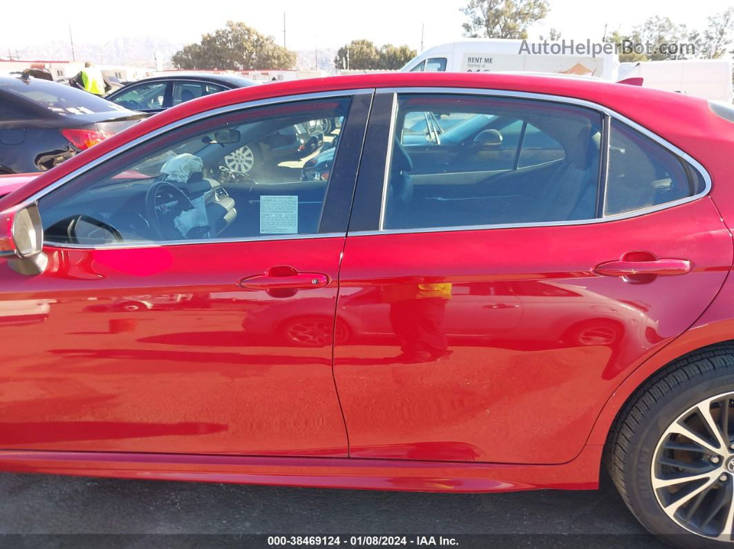 2019 Toyota Camry Se Red vin: 4T1B11HK9KU279733