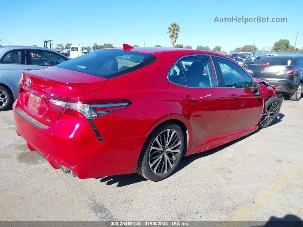 2019 Toyota Camry Se Red vin: 4T1B11HK9KU279733