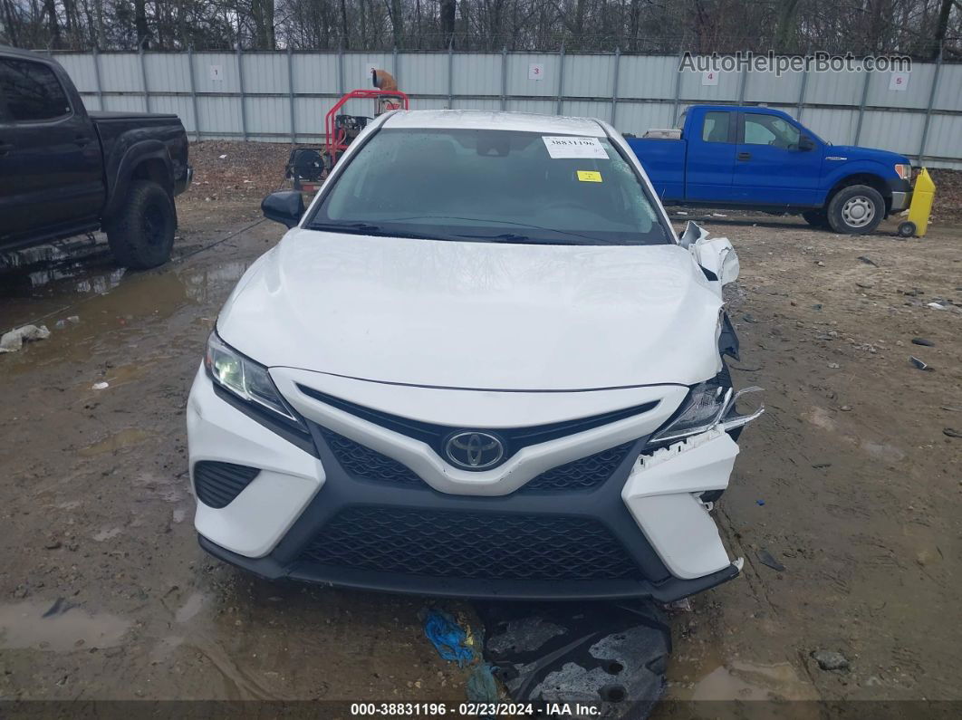 2019 Toyota Camry Se White vin: 4T1B11HK9KU289081