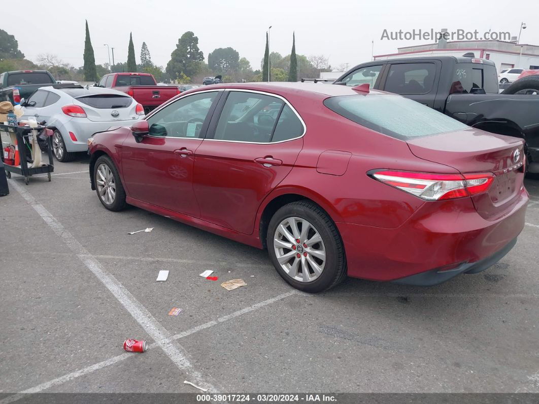 2019 Toyota Camry Le Red vin: 4T1B11HK9KU694521