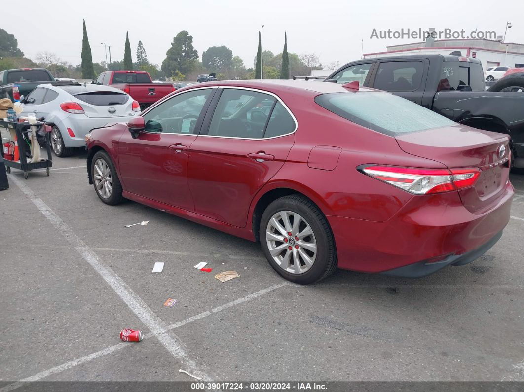 2019 Toyota Camry Le Красный vin: 4T1B11HK9KU694521