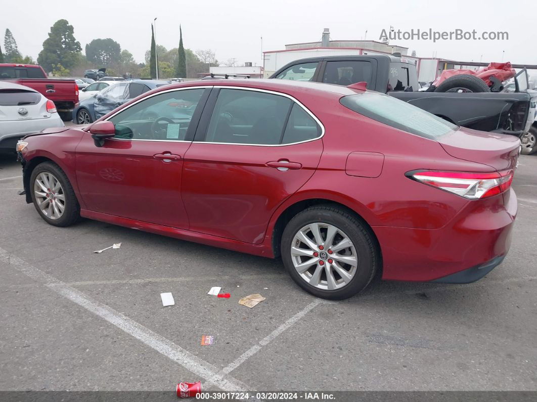 2019 Toyota Camry Le Красный vin: 4T1B11HK9KU694521