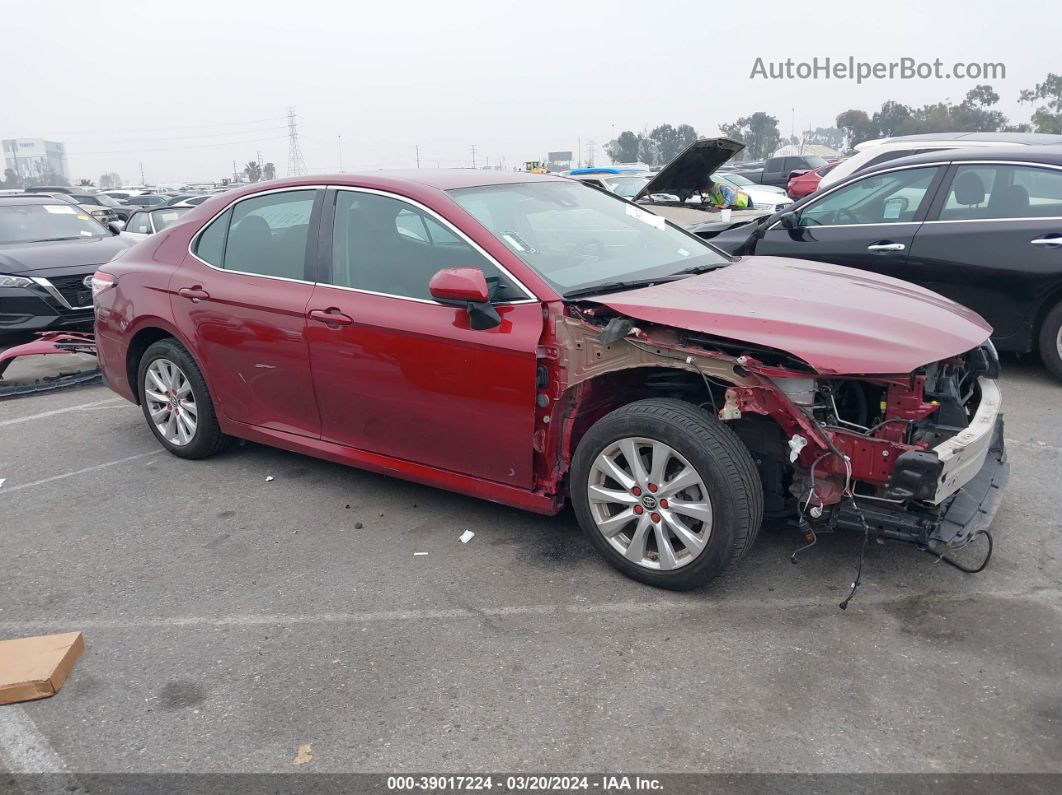 2019 Toyota Camry Le Red vin: 4T1B11HK9KU694521