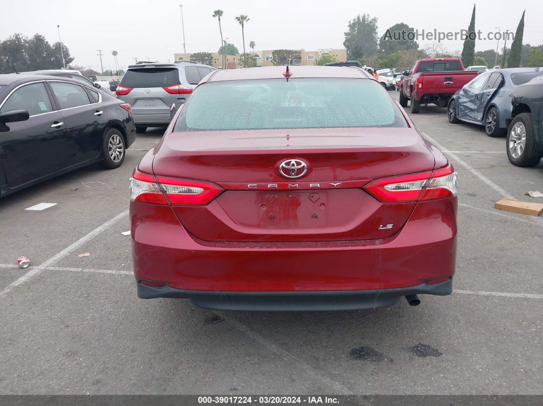 2019 Toyota Camry Le Red vin: 4T1B11HK9KU694521