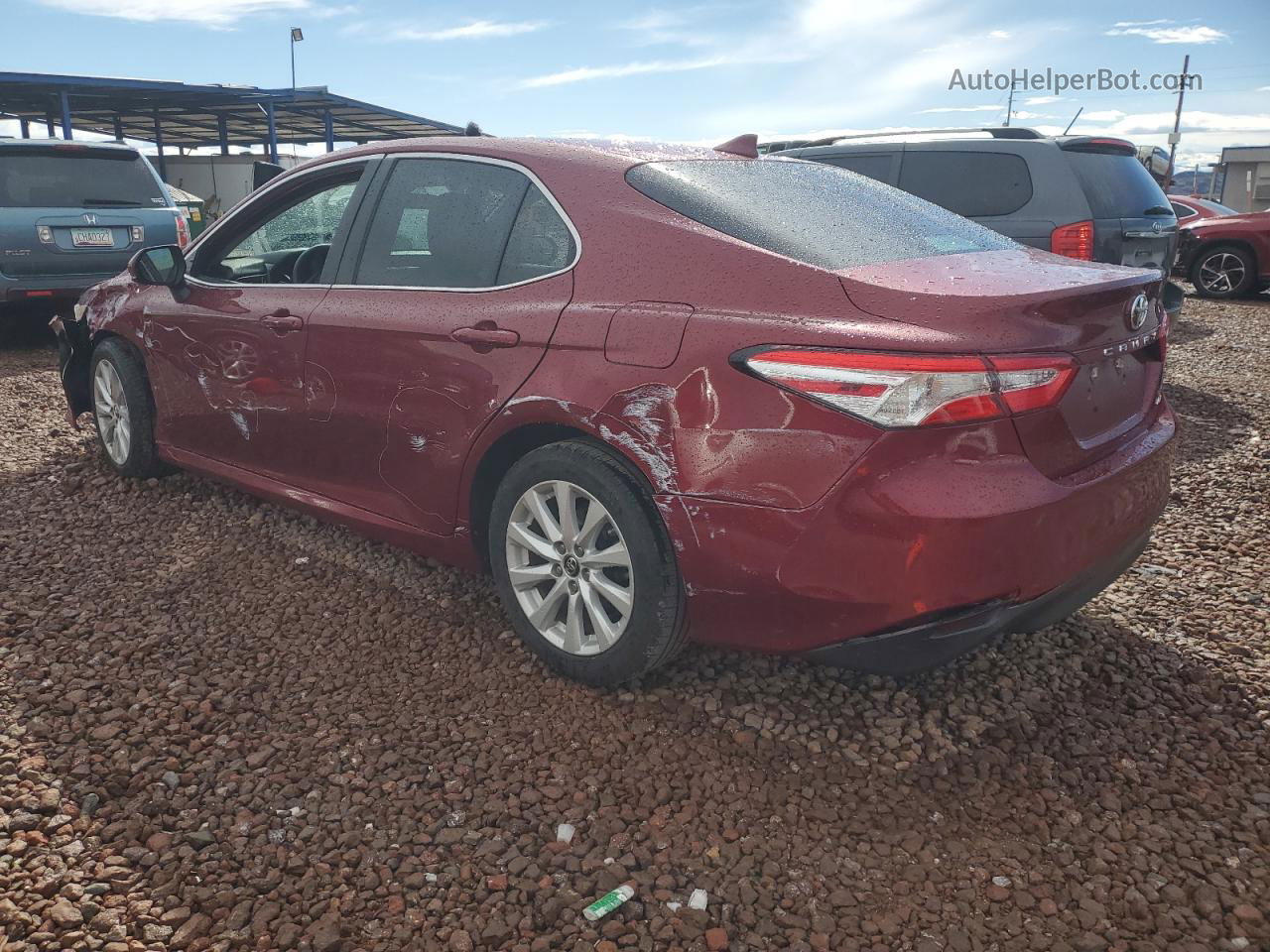 2019 Toyota Camry L Red vin: 4T1B11HK9KU708269