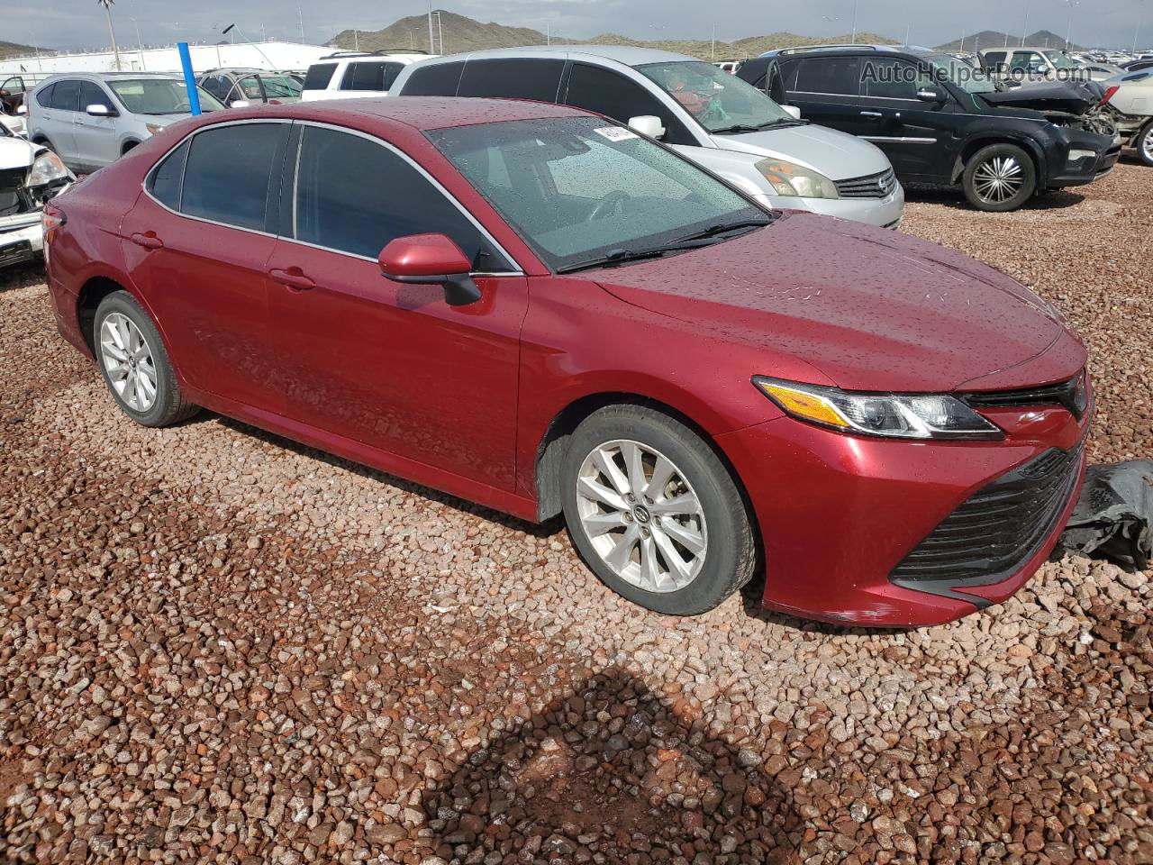 2019 Toyota Camry L Red vin: 4T1B11HK9KU708269